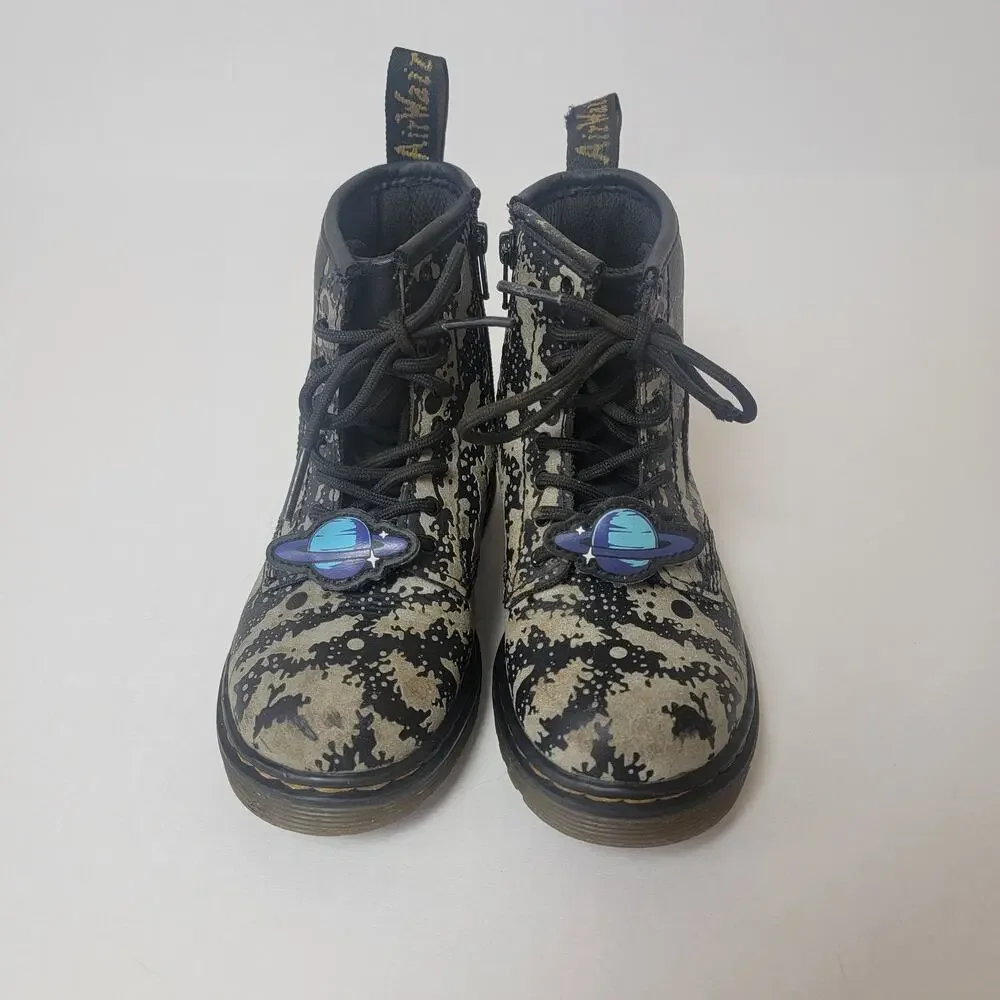 Kid's Dr. Martens Junior 1460 Space Hydro Leather Lace Up Boots Size 10